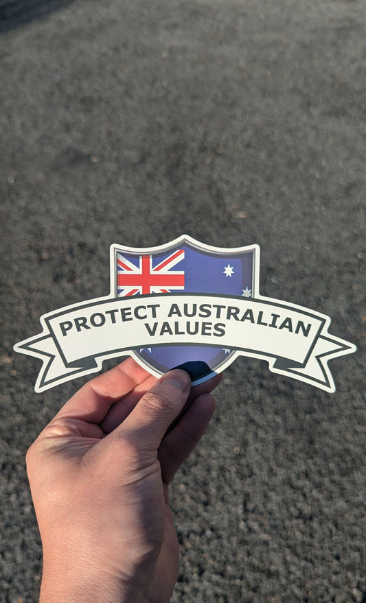 Protect Australian Values Sticker 2 Pack