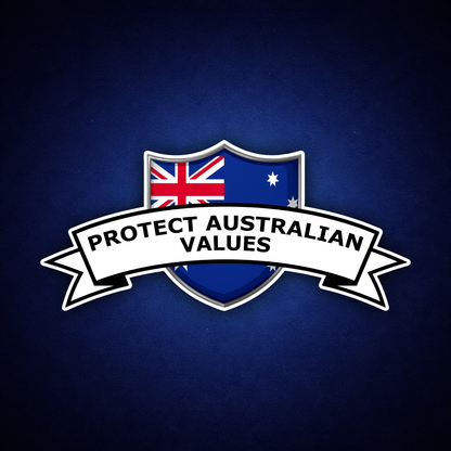 Protect Australian Values Sticker 2 Pack